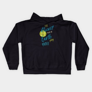 The Nicest People on Earth Play Padel Kids Hoodie